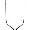 MOLUCKFU Rami di Occhiali di Ricambio in Metallo Nero 1 Coppia Compatibile Montature Universali Parti di Riparazione Precise per Occhiali Comfort Ergonomico e Finitura