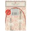 ChiaoGoo TWIST Lace Short Combo Pack Punte per Ferri Circolari Intercambiabili da 5 cm e 8 cm Misura 2,50 mm 1 unità