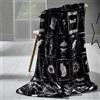 Catherine Lansfield Enchanted Witchcraft - Coperta in pile, 130 x 170 cm, colore: Nero