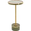 Kare Design Tavolino da caffè Grazia 25x25cm Grazia, verde, 25x25, quadrato, piano appoggio, per vasi di fiori, stile glam, soggiorno, corridoio, stanza da letto