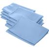LA Linen Popeline tovagliolo, Poliestere, Poliestere, Light Blue, 45.7 x 45.7 x 0.04 cm