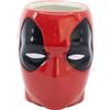 Elbenwald tazza in design 3D per fan di Deadpool - design faccia - 7 x 11 x 13 cm - 420 ml - ceramica - rosso