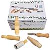 FUZEAU - 78320 - Confezione da 5 esche in legno naturale - Per imitare i suoni degli uccelli dei giardini - Ambiente Nature - Da 4 anni
