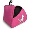 DOJA Barcelona Borsa per Pattini a Rotelle per Bambini - Rosa con Stampa Unicorno - Regolabile e Imbottita, Borsa Pattini in Linea, Protezioni in Tessuto Robusto, Borsone Pattinaggio Artistico