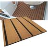 yuanjiasheng Eva Tappetino Antiscivolo per Barca,Teak Sintetico Marino,240 x 90 cm Autoadesivo Tappeti,Pavimentazione in Barca da Pesca per Barca Yacht Kayak