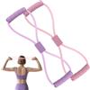 FIGCY 2 Pezzi Bande di Resistenza con Maniglie Elastici a Figura 8 per Donne Esercizio Yoga Palestra Fitness Corda per Trazioni per Allungamento di Braccia e Spalle Allenamento Muscolare