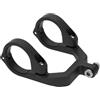 Generisch Supporto per fanale anteriore a due bracci per manubrio Ø 31,8 mm - Supporto per fanale anteriore centrale davanti allo stelo - per MTB, e-bike, trekking e bici da strada