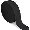 Qikaara Elastico nero da 20 metri di larghezza, 40 mm di larghezza, fascia elastica per cucito, elastico, elastico in gomma per cucire, nastro elastico in gomma per cucire, nastro in gomma nero, per