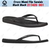 Crocs Sandali infradito Crocs Miami neri neri 211435-001 taglia unisex