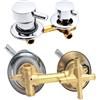 HEHUANG 2/3/4/5 vie Miscelatore rubinetti doccia, ottone rubinetti da bagno interasse 9 cm/10 cm/12,5 cm/14,5 cm, miscelatore bagno per cabina o bagno turco (9 cm, intubazione 4 uscita)