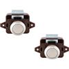 Xinlie 2 Pezzi Serratura a Pulsante per Mobili, Cassetti e Armadietti - Catch Lock a Pressione Senza Chiave per Roulotte, Camper, Barche