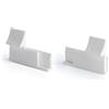 Fai X3 FaiX3.it - Kit piedini ganci per zanzariera avvolgibile verticale in luce. Senza bordo, colore bianco