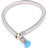 Weirun - Tubo di ricambio per lavello da cucina, stile commerciale, 59 cm o 59 cm, in acciaio INOX
