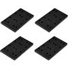 SagaSave 4 cuscinetti abrasivi in schiuma morbida, 80 x 133 mm, tamponi per levigatrice con interfaccia, cuscinetto tampone con gancio e anello, compatibile con levigatrice Festool RTS 400, RS 400, RTSC 400