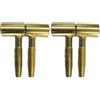 bricoleva.it Cerniere Anuba per porte e finestre in legno, Set composto da 2 Maschio e 2 Femmina - Cerniere a 2 gambi - Kit 2 Cerniere Anuba in Diversi Colori e Dimensioni (13 mm, Ottone)