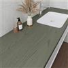 VaryPaper Carta da Parati Legno Verde Grigiastro Spesso 40cmx200cm Carta Adesiva per Mobili Legno Pellicola Top Cucina Adesiva Lavabile Armadio Tavolo da Pranzo Porte Parete Soggiorno Camera Letto