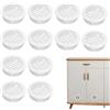 Manyugo 12 prese d'aria per armadio, 50 mm, bianche, piccole, rotonde, in plastica, per bagno, cucina, armadio, scarpiera, libreria, prese d'aria in feltro, fori di ventilazione in rete