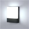 Lightsjoy Applique da Parete Esterno 18W Lampada da Parete Led Esterna Impermeabile IP65 Luce a Muro in Alluminio Esterni Luci da Parete per Balcone Giardino Veranda Garage Patio 6000K - Bianco Freddo