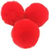 Duories 10 pezzi 10 cm pompon in pelliccia sintetica, pompon in pelliccia di coniglio, pompon in pelliccia per cappelli, artigianato fai da te, berretti, accessori per borse, portachiavi, decorazioni per