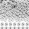 Beebeecraft 200 Pezzi di Perline Distanziatrici Piatte in Argento da 6mm Perline A Disco Rotonde 304 ciondoli Heishi in Acciaio Inossidabile Distanziatori in Metallo Sfusi per Bracciali Gioielli