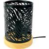 wiheajuora Lampada da scrivania E14 40W Lampada da comodino con interruttore a pulsante Atmosfera scavata Illuminazione da tavolo Comodino decorativo per camera da letto, soggiorno （Nessuna lampadina）