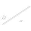 ledscom.de Luce intelligente LED sottopensile SIRIS bianco opaco con alimentatore e controller WLAN, piatto, smart home, abilitato Alexa, 90 cm ciascuno, 1044lm, bianco