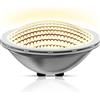 LyLmLe Luci LED Piscina PAR56, 30W Lampada per Piscina Subacquea a led Illuminazione Acciaio inossidabile 316L, 2400lm, 120°angolo del fascio, Impermeabile IP68, 12V DC/AC, 3000K Bianco Caldo