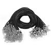 Tyenaza 100 Pezzi Cordoncino per Collane con Gancio, Cordino per Collana con Chiusura, Cordino per Collana con Cordino in Cera per Gioielli Fai-Da-Te, Bracciali e Ciondoli