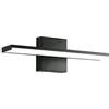 YIQAN Luce LED specchio bagno 40 cm 12 W 6000 K bianco opaco, nero 1320 lm Vanità parete chimica 230 V