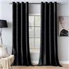MIULEE Tende Velluto Nero per Interni Tenda Moderne, Eleganti Tenda per Camera da Letto Salotto e Soggiorno, 2 Pezzi Tende Oscuranti Termiche per Interni Velluto con Occhielli L 140 x A 175 CM
