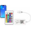 Arotelicht RGB Controller LED striscia di luce,Controllo tramite app/controllore remoto,controllo dimmer per sistema Android/iOS,striscia di luci LED,5V/12V/24V, RGB (4 foro stenopeico