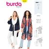 burdastyle Burda Style B6244 - Cartamodello per cappotto o giacca da donna, stile kimono