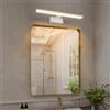 Aigostar Luci LED Specchio Bagno 40cm 8W 560LM Bianco Caldo 4000K IP44 - Lampada da Parete per il bagno 230V Bianco (Illuminazione Vanità/Estetica)