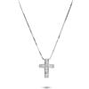 LUXURY MILANO Collana in oro con croce di diamanti ct. 0,08