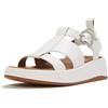 Fitflop F-Mode - Sandali da pescatore da donna, in pelle, con plateau, colore bianco urbano, taglia 40, Bianco urbano, 8 UK Narrow
