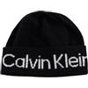 Calvin Klein Berretto Logo Reverso Tonal Beanie CK Black Nero