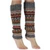 Pachamama - Scaldacuscoli Muscoli Polpacci da Donna, Lavorato a Mano, Colore: Grigio