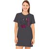United Labels Hello Kitty - Camicia da notte da donna, a maniche corte, colore: grigio, grigio., L