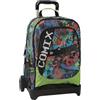 COMIX BRIGHT - Zaino Scuola Trolley per Bambini e Ragazzi, Maniglia Regolabile, Trolley Staccabile, Spallacci Imbottiti e Regolabili, 2 Scomparti Principali, Tasca Frontale, Chiusure Zip, 33x52Hx22cm