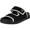 GUESS Fadenna, Sandali Bassi Donna, Nero Bianco 001, 41 EU