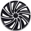 AUTO-STYLE AutoStyle Set di 4 Copricerchi Turbo Van 17 Pollici Argento/Nero (sferico)