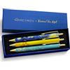 MESMOS Set di 3 penne Van Gogh, penna estetiche di lusso per diari e ufficio