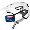 ABUS Casco MTB Cliffhanger - Casco da bicicletta per percorsi esigenti - con grandi prese d'aria & sistema di cinghie TriVider - per uomo e donna - bianco, taglia S
