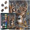 TISHIRON Deer Puzzle da 1000 pezzi, per adulti, difficile, sfidante, famiglia di animali della foresta, 70 x 50 cm, puzzle jigsaw albero ramo, arte per donne e uomini (serie Wildlife)