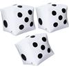 LQTSLFM Giocattolo Gonfiabile a Cubo Confezione da 3, Cubo Gigante, PVC Grande Cubetti Gonfiabili per Piscine Interne ed Esterne Giochi per Feste sul Prato (Bianco)