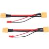 YUNIQUE GREEN-CLEAN-POWER - Set 2 Pezzi Adattatori XT60 Maschio-Femmina con Spina JST - Cavo 14AWG + JST 22AWG - Accessori Compatibili per Batterie Lipo e Modelli RC (Droni, Auto, Aerei, Elicotteri)