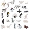 LANSKYLAN 26 Pezzi Animali Marini Giocattoli Mini Giocattoli di Animali Oceanici Mini Creature Marine in Plastica Figurine di Animali Marini Realistici per Scopo Didattico Decorazioni Natalizie