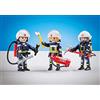 Playmobil - 6586 - 3 Vigili del fuoco Team B - Imballaggio in plastica, senza scatola