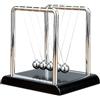 CwQisjk Newton Cradle Balance - Palline per bambini dai 10 anni in su, pendolo Newton da 14 cm, 5 sfere magnetiche oscillanti fisiche, per decompressione scientifica, kit per ufficio, decorazione e istruzione