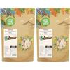 Wholefood Earth Fette di cocco tostate e non zuccherate, 500 g, senza OGM, naturali, ad alto contenuto di fibre (Confezione da 2)